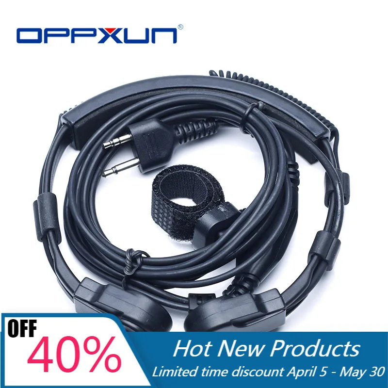

2021Hot OPPXUN Felexible горло Управление комплект Воздушная трубка 2 шпильки для наушников для BMW ICOM IC-V8,IC-V82 IC-F11,F21 F31,F41 и т. д. иди и болтай Walkie Talkie