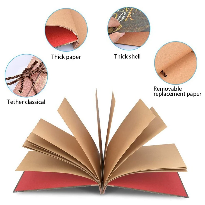 Альбом ручной работы сделай сам винтажный альбом Tether My Adventure Book Up семейный для