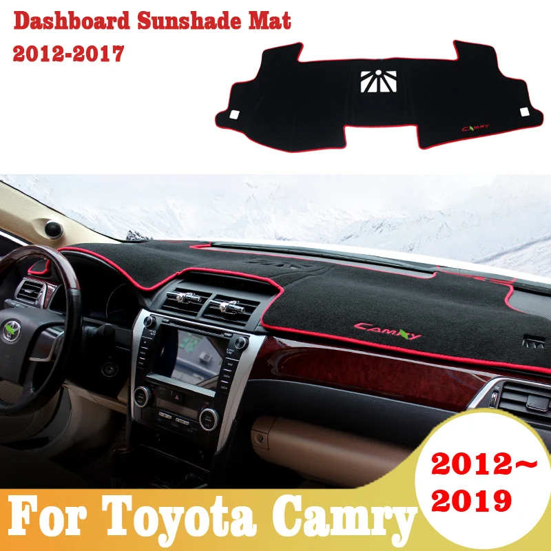 Для Toyota Camry 2012 2016 2017 2018 2019 приборной панели автомобиля крышка коврики Избегайте