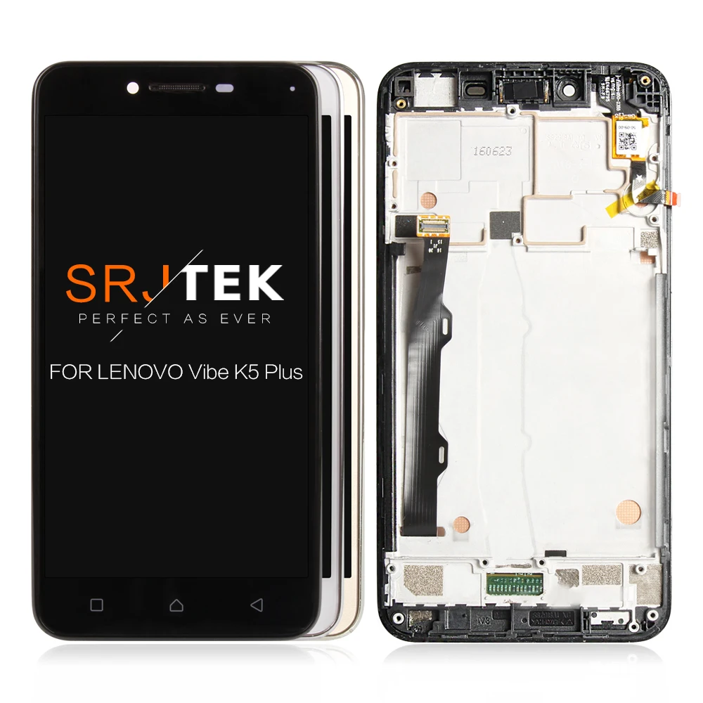 SRJTEK 5 &quotЖК дисплей для Lenovo Vibe k5 Plus дигитайзер сенсорного экрана в сборе рамка A6020a46