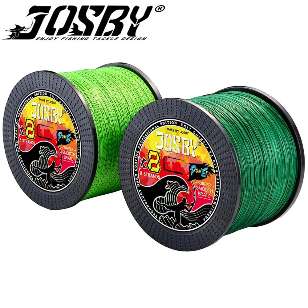 JOSBY Fishing Line 4/8 Strands 300M 500M 1000M Multicolour 100% PE Wire Multifilament Japanese strong Smooth Durable Carp Cord