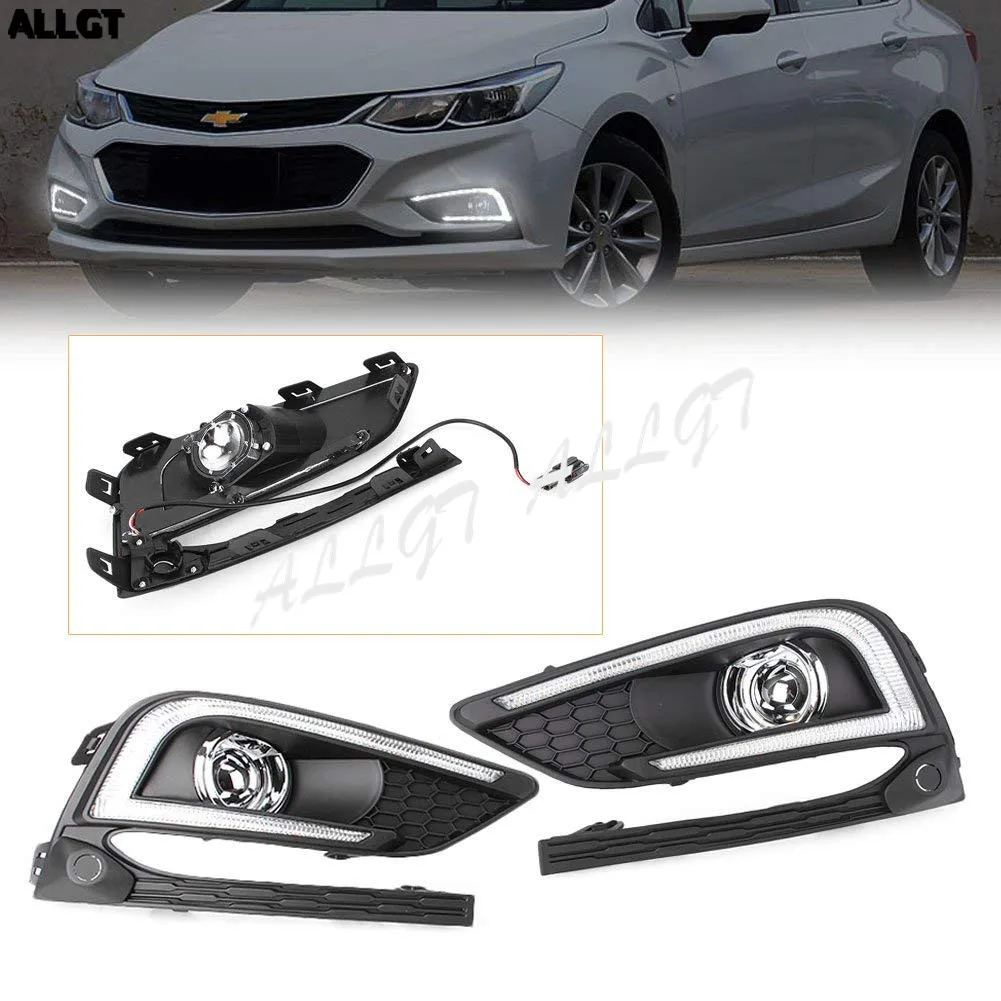 Светодиодный дневной ходовой светильник 2 шт. DRL противотуманная фара для Chevrolet