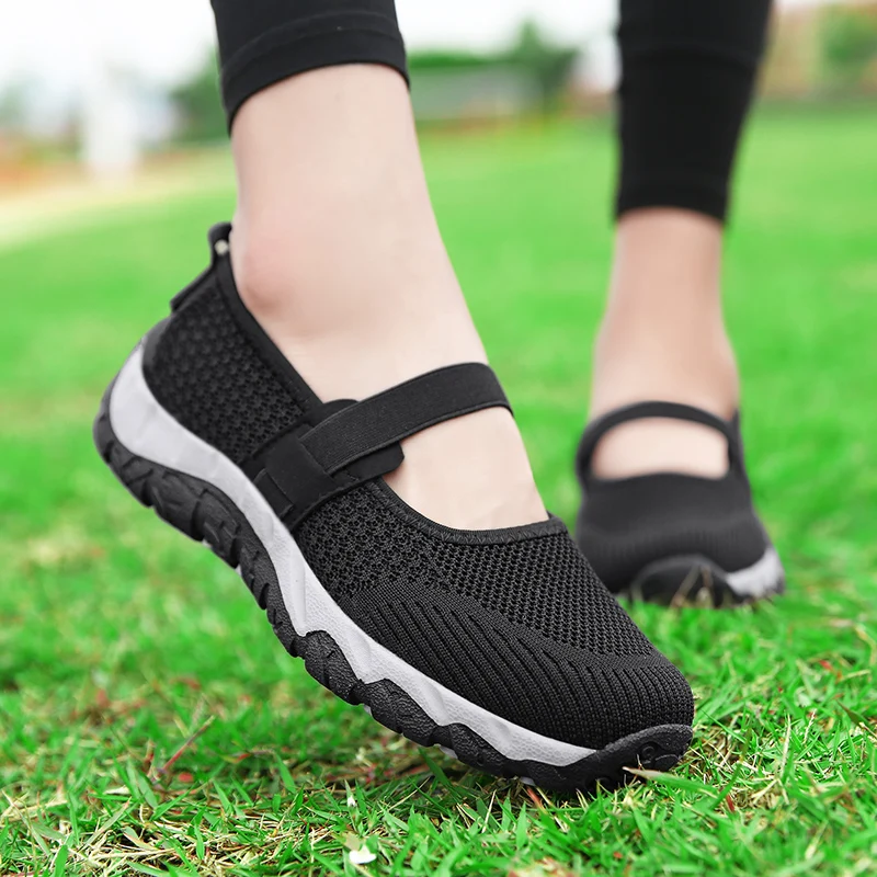 tenis de mujer 2020 mesh Flats Sneakers Shoes Tennis shoes for Women mother Non-slip Walking Fitness shoes zapatillas cheap