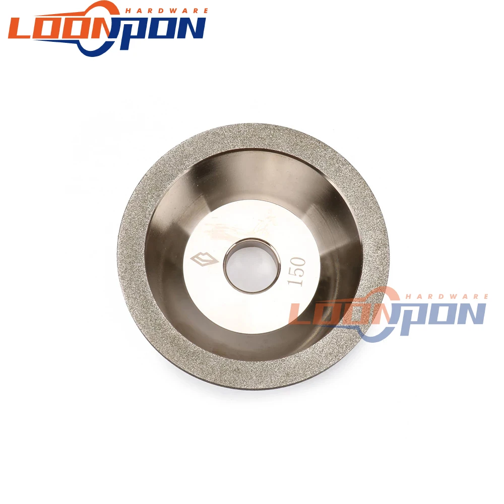 

4" Electroplating Diamond Grinding Wheel Cup 100x20x10X5MM for Milling Cutter Tool Sharpener Grinder Accessory 150-600Grit 1Pc