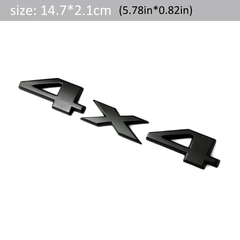 

1Pcs 3D Metal 4X4 Car Side Rear Trunk Emblem Badge Sticker Decals for Universal Cars Moto Bike Decorative Accessories