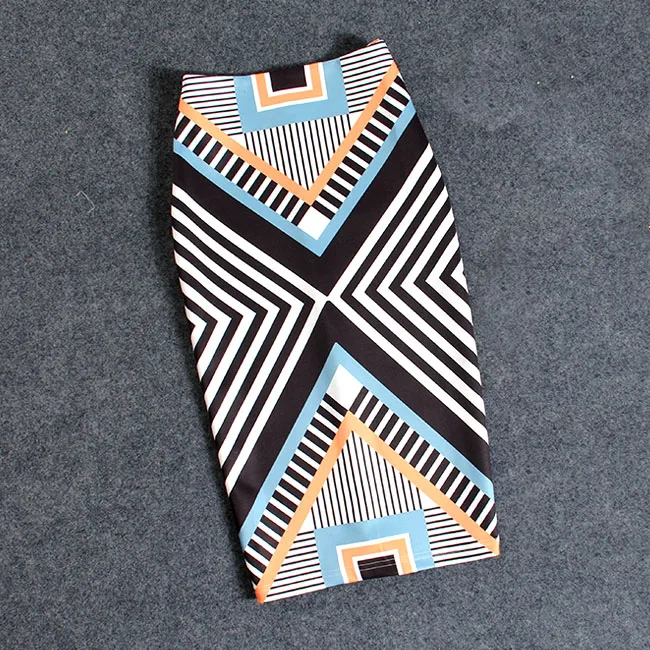 Женская юбка карандаш размера плюс 15 цветов повседневная с цветочным принтом