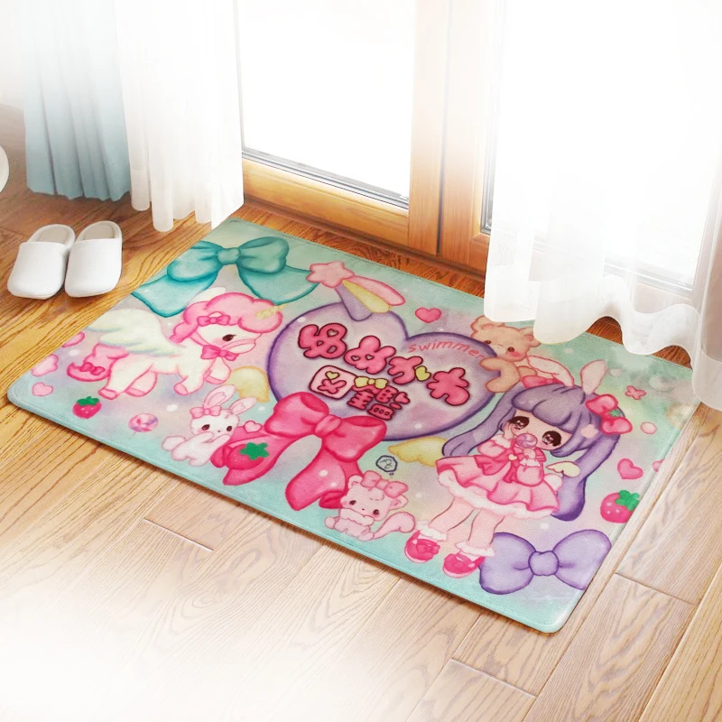 Ковер IVYYE в стиле аниме для милых девушек 40 х60 см мягкие домашние коврики