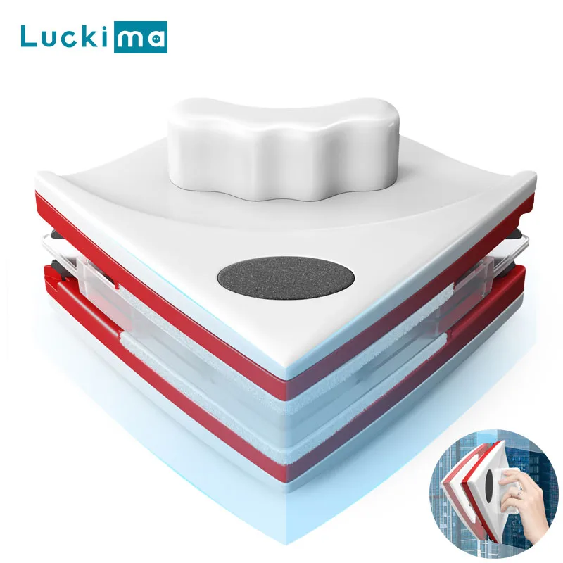 Новая мощная магнитная щетка для очистки стекла 5 35 мм двусторонняя Магнитная