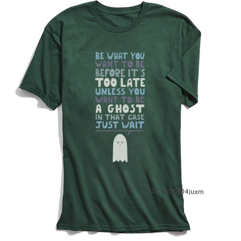 Мужская футболка с надписью забавная Ghost Motivational Speaker летние/осенние дешевые