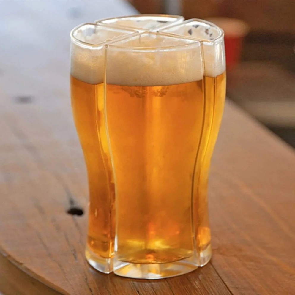 Четыре в одном пивной бокал акриловый для вина четыре пива разделительная чашка