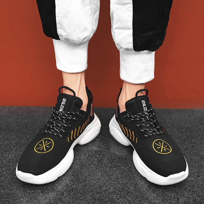 Низкие кроссовки для отдыха на открытом воздухе спортивные повседневная мужская