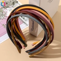 plastic frosted headband hair pressing simple morandi solid color headband women hairclip for grils hairpin for women hairpin