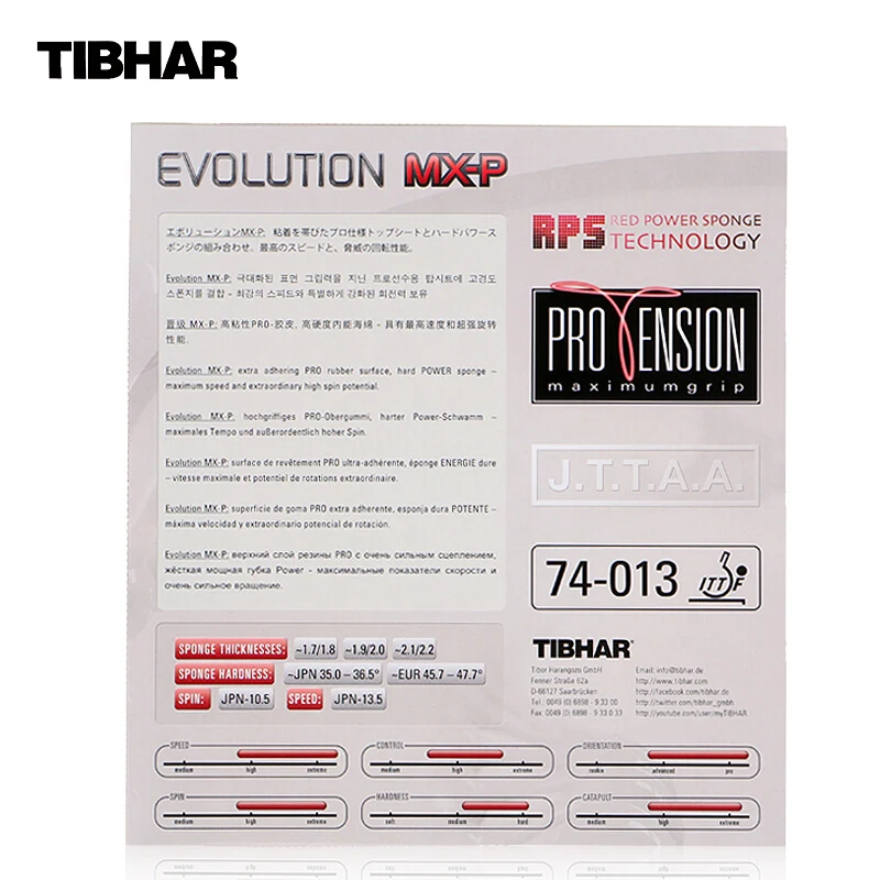 TIBHAR EVOLUTION для тенниса настольного пинг-понга в виде губки MX-P | Спорт и развлечения