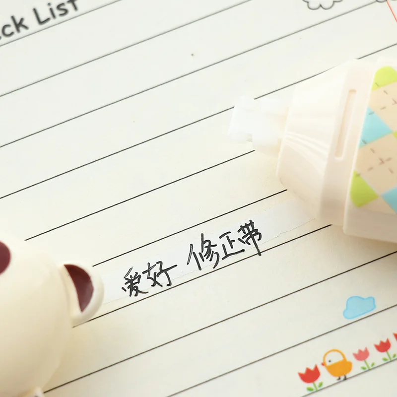 Новые милые животные панда кошка коррекция лента материал Эсколар каваи