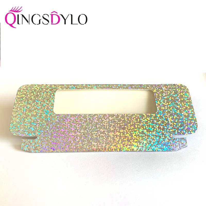 Новая голографическая коробка для ресниц мягкие бумажные норковые ресницы