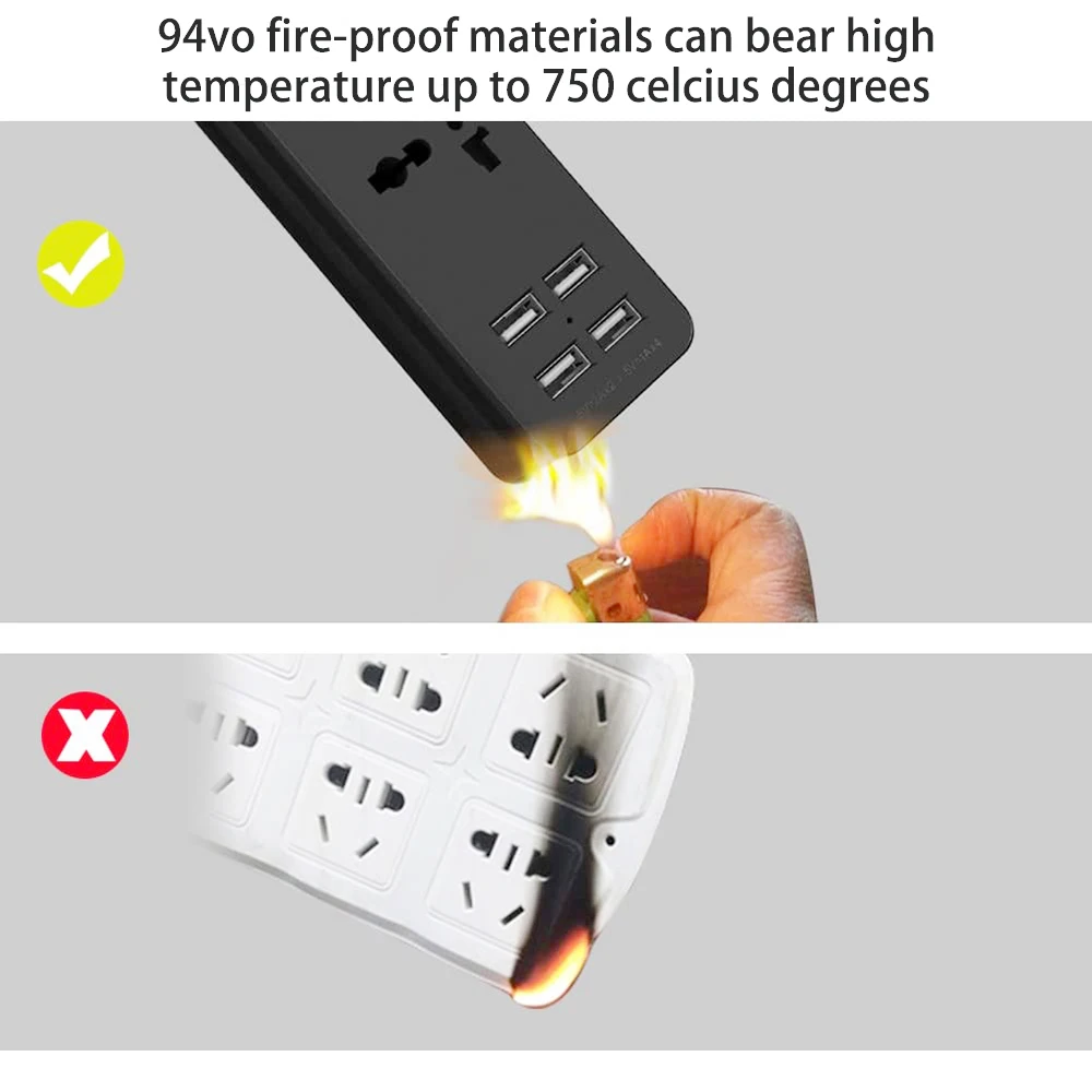 ЕС настольная Розетка с USB 2AC универсальное гнездо/ЕС гнездо портативное для