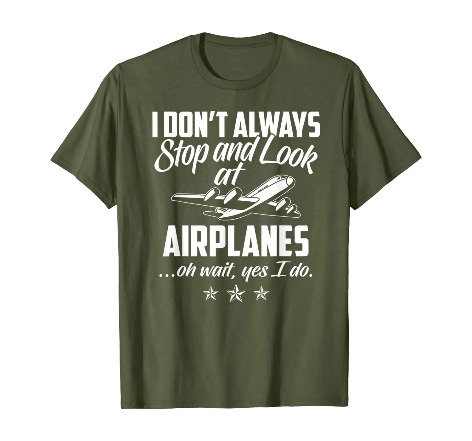 

Stop And Look At Airplanes Funny Gift Shirt Aviation Pilot