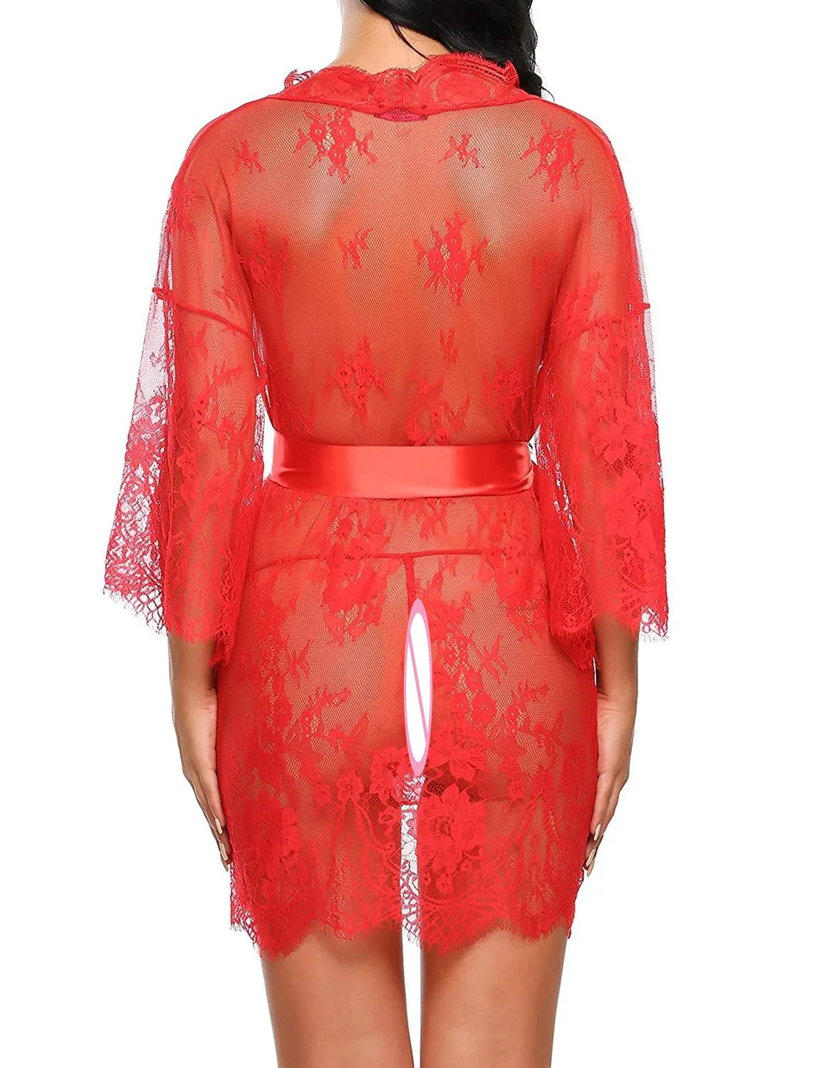 Модное нижнее белье прозрачная V-образная Пижама порно сексуальный Женская