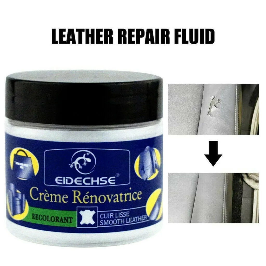 Reconditioning Leather Cream+Sponge Set Vinyl Repair Kit Auto Car Seat Sofa Coats Holes Clean Tool | Дом и сад
