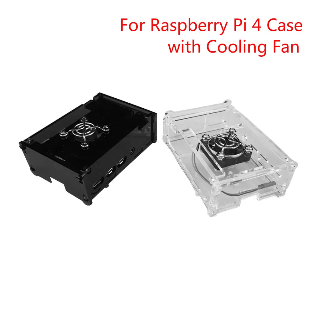 Raspberry Pi 4 чехол корпус с охлаждающим вентилятором Защитная крышка для Модель B