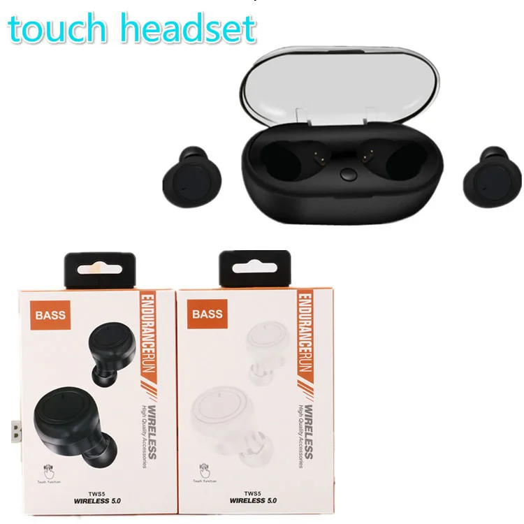 Tws 5 Спортивные Беспроводные наушники с Bluetooth интеллектуальная сенсорная tws