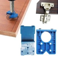 new 3pcssets 35mm 40mm hinge hole drilling guide hing installation jig door cabinet hinge hole locator woodworking tool