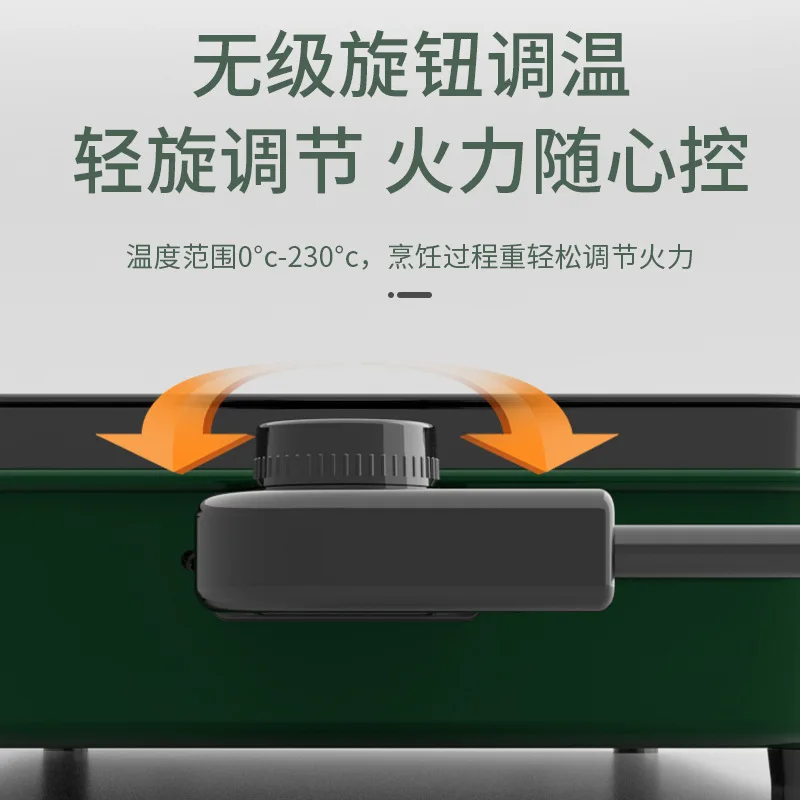 Pаспродажа Портативная настольная многофункциональная красно-зеленая гриль для барбекю большой емкости электрическая духовка для гриля кухонные инс...