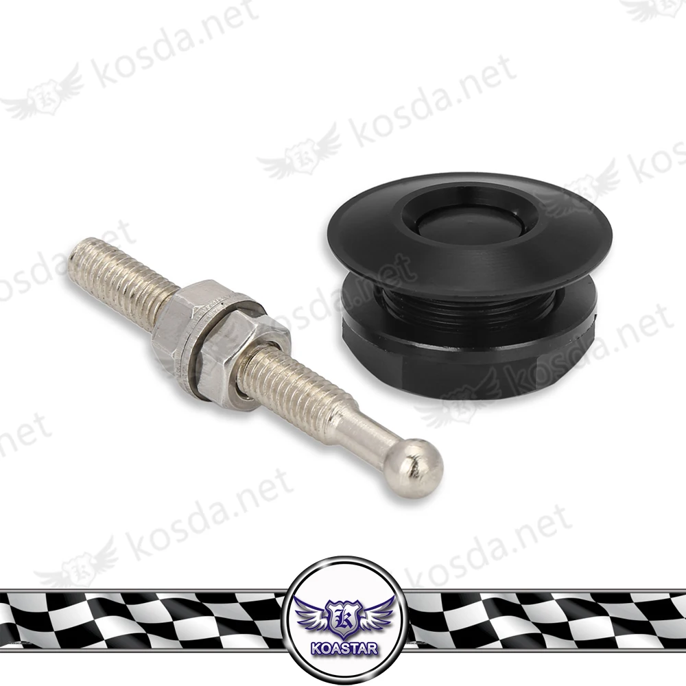 Universal Push Button Billet Hood Pins Lock Clip Kit JDM Style Car Quick | Body Kits