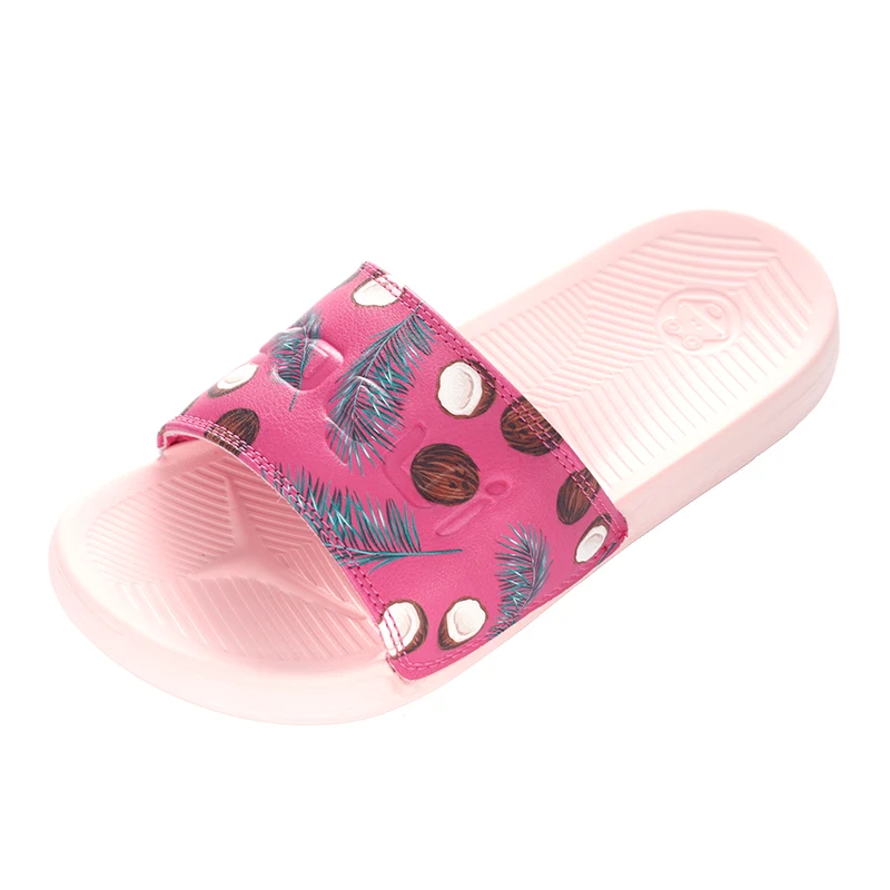 Женские летние туфли без застежки Сандалии-шлепанцы с цветами шлепанцы Пляжные