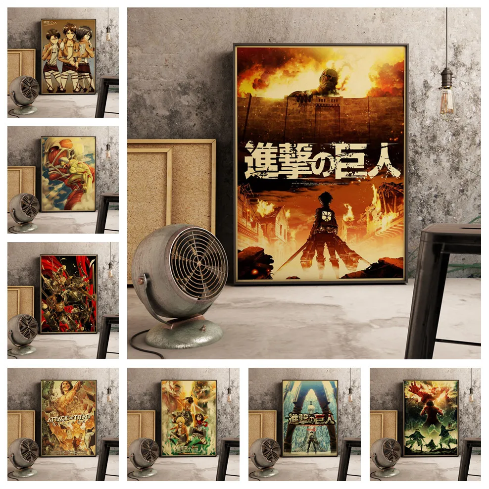 

Brand New 5D Diamond Janpnese Anime Attack on Titan Picture Cross Stitch Kit Full Rhinestone Embroidery Living Room Decor Gift