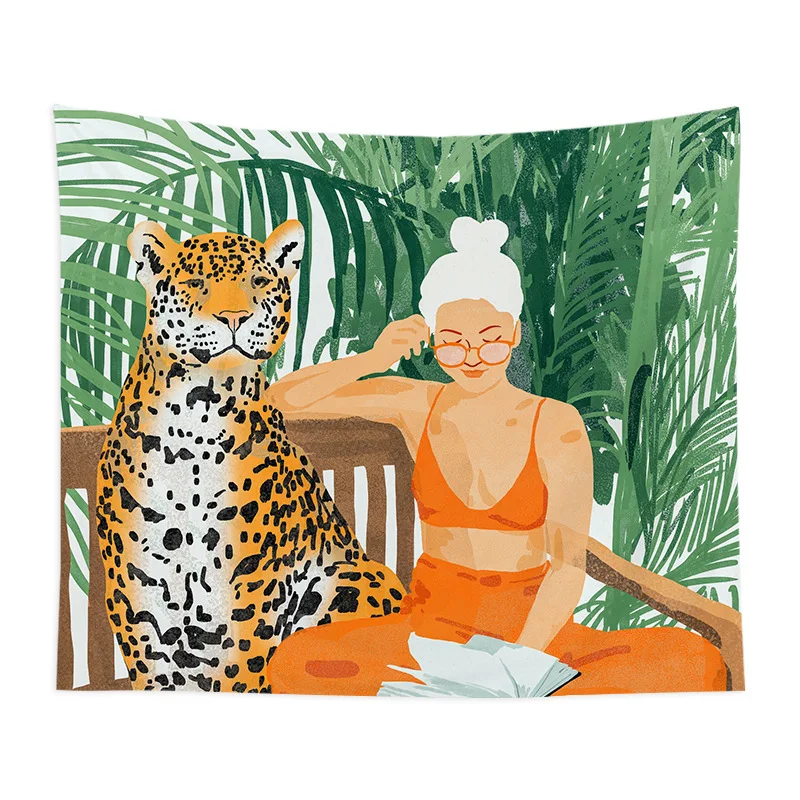 

Tapestry Live video background Mandala hanging canvas Hippie Dormitory Decoration Conceal flaws Wall Tapestry Free star lights