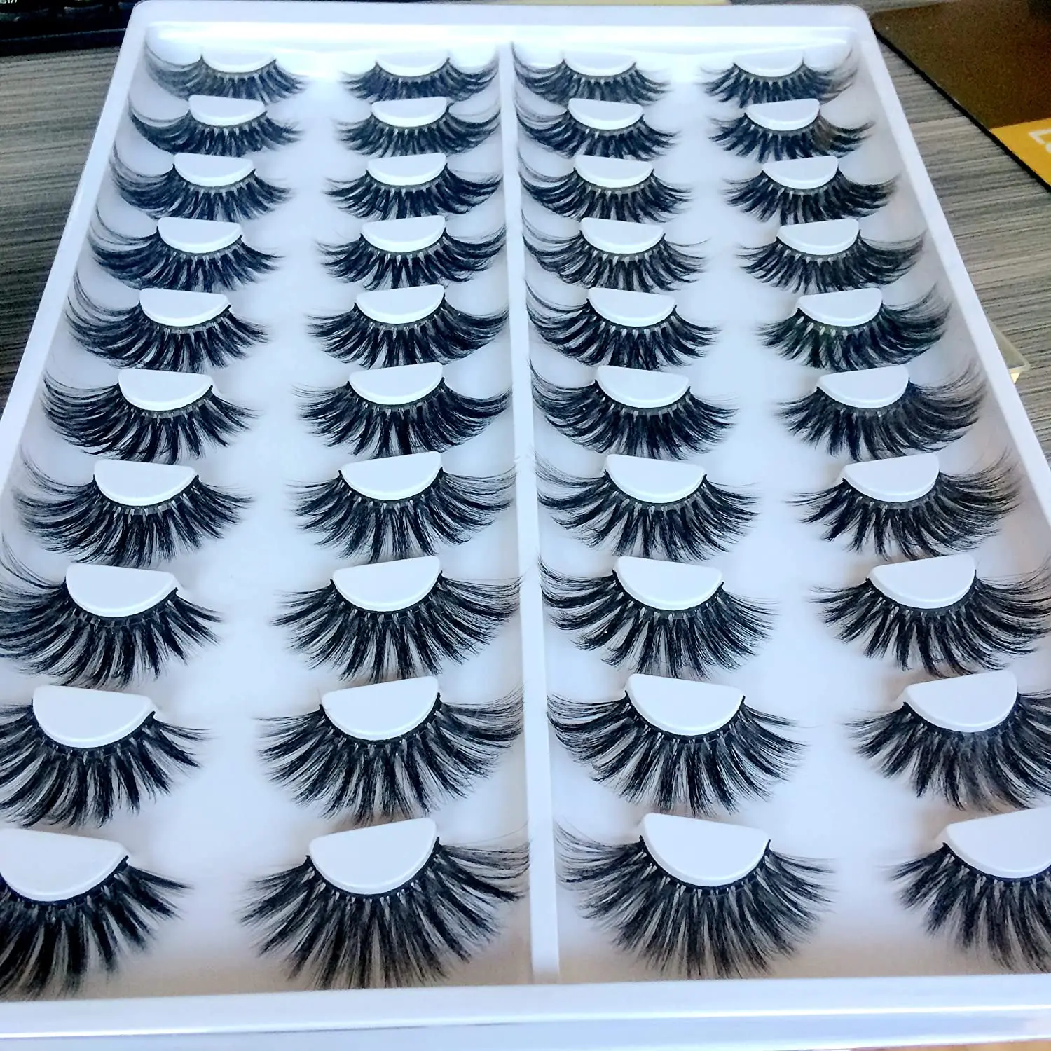 

20 Pairs Synthetic Eyelas fake lashes long makeup 3d mink lashes extension eyelash mink eyelashes for beauty
