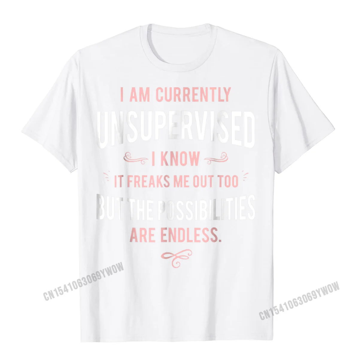 Забавные взрослые футболки с надписью Я сейчас без присмотра Классические