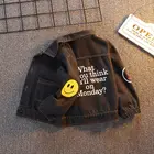 Детская джинсовая куртка с цветочной вышивкой, на веснуосень