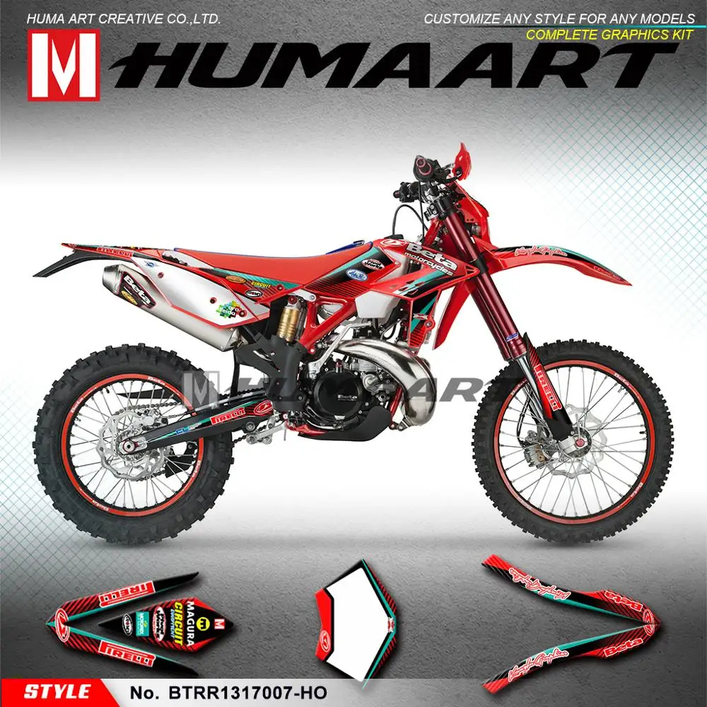 Графические наклейки huпера для мотоцикла Enduro комплект Бета 250RR 300RR 350RR 390RR 430RR 480RR