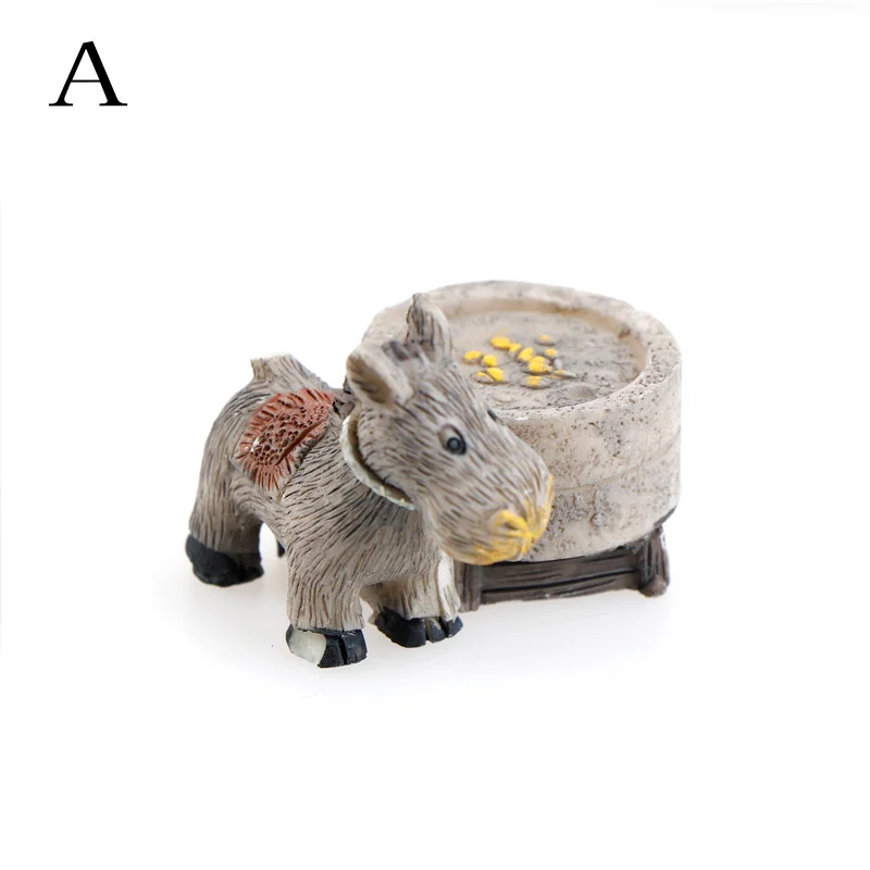 Мини Ослик Pull Stone Fantasy Miniatures суккуленты растительный Декор микро Пейзаж орнамент