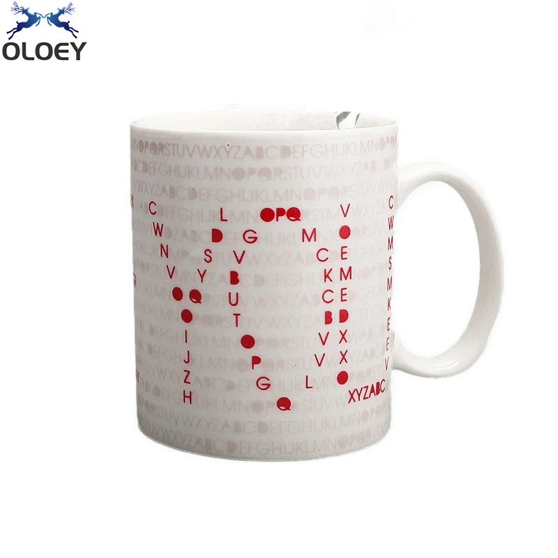 

Love Password Romantic Creative Color Changing Mug Confession Mug 520 Tanabata Valentine's Day Birthday Gift