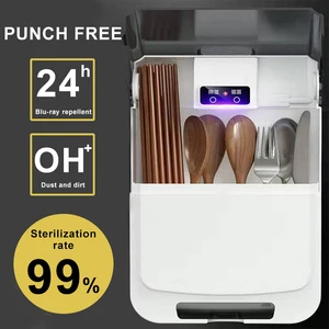 kitchen tableware sterilizer box wall mounted usb disinfection air drying machine chopstick cutlery organizer chopstick holder free global shipping