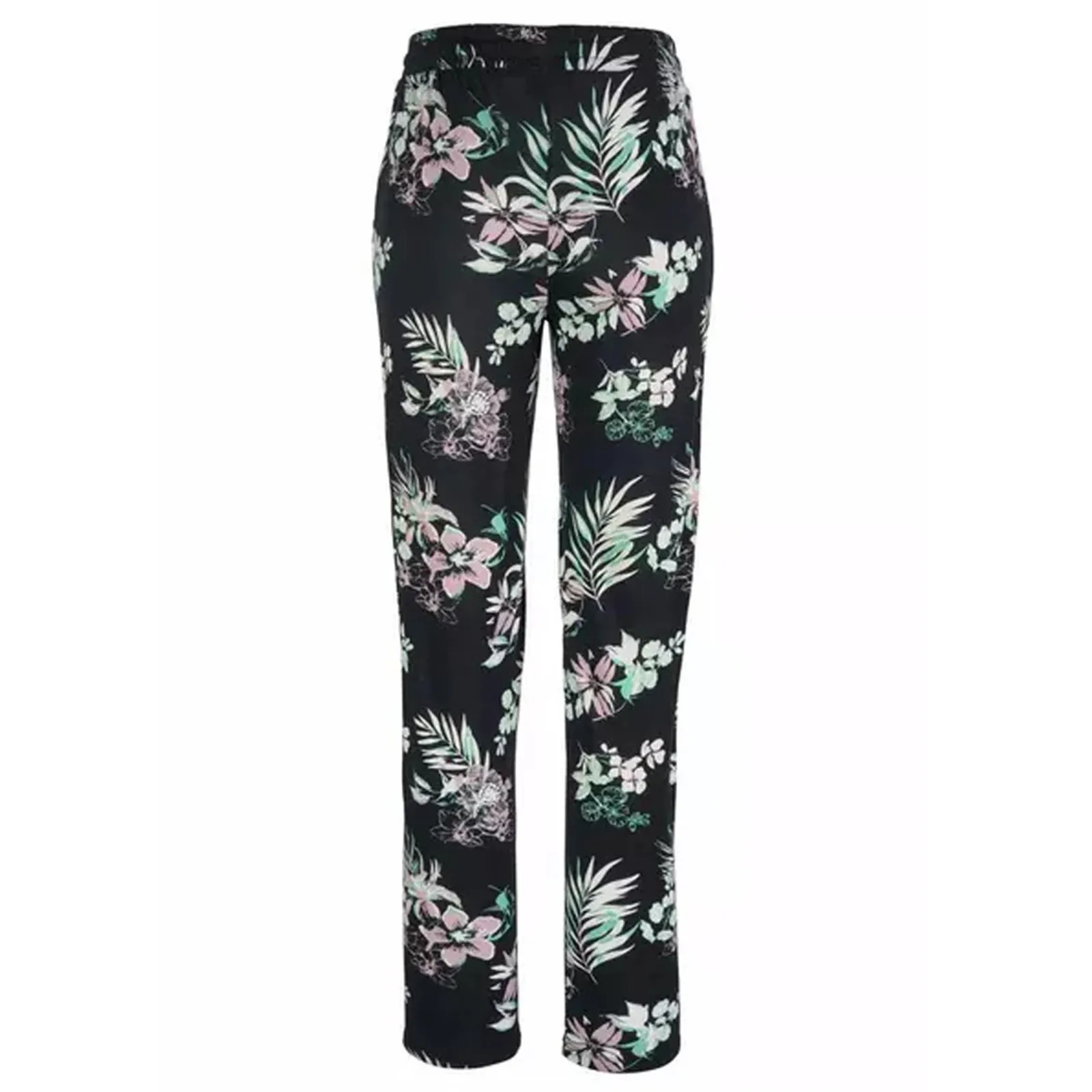 

40# Women Pans 2021 Summer Casual Floral Printed Pants Elastic Waist Thin Pants Elegant Plus Size Trousers Pantalon Femme