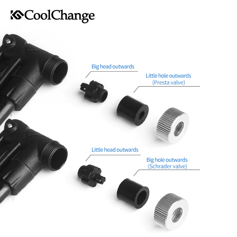 CoolChange 120PSI мини велосипедный насос алюминиевый сплав дорожный MTB велосипед шины портативный насос велосипедный воздушный насос манометр