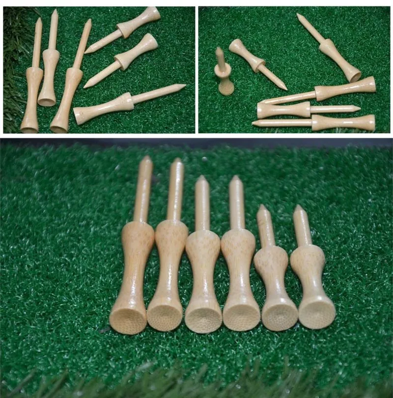 120 шт деревянные гольф замок футболки бамбукового/тройник для ступенчатого