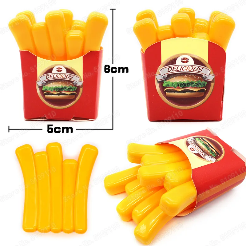 Мини-фри притворяйтесь играйте в миниатюрный гамбургер развивающие игрушки для