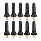 10 шт. вентиль датчика давления в шинах для бескамерного диска, ниппель колеса, прямой резиновый сосок для TPMS