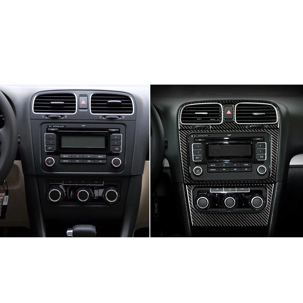 

Auto Center Air Outlet CD Panel Cover Trim For VW Golf 6 MK6 GTI 2008-2012