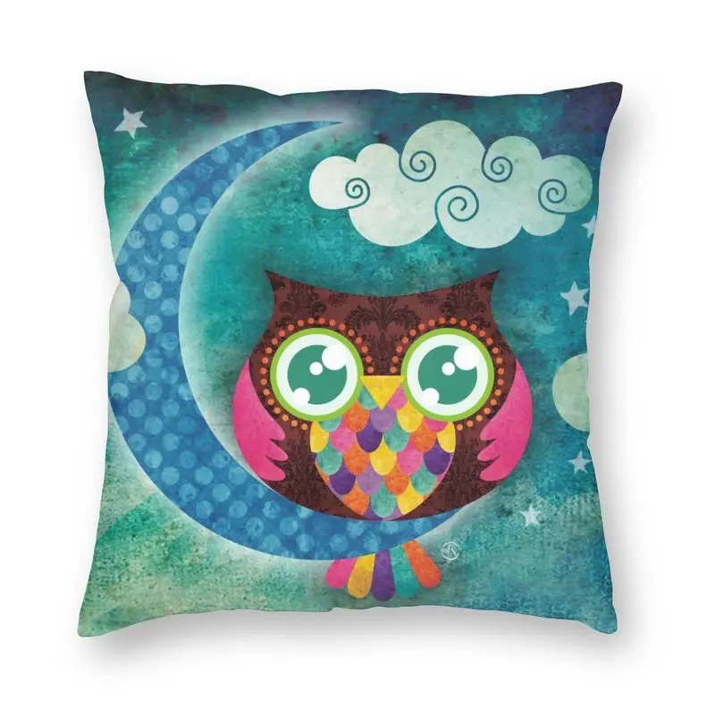 

Наволочка для подушки с красочным полумесяцем 40x40 см, домашняя декоративная подушка в богемном стиле с принтом Луны для гостиной, двусторон...