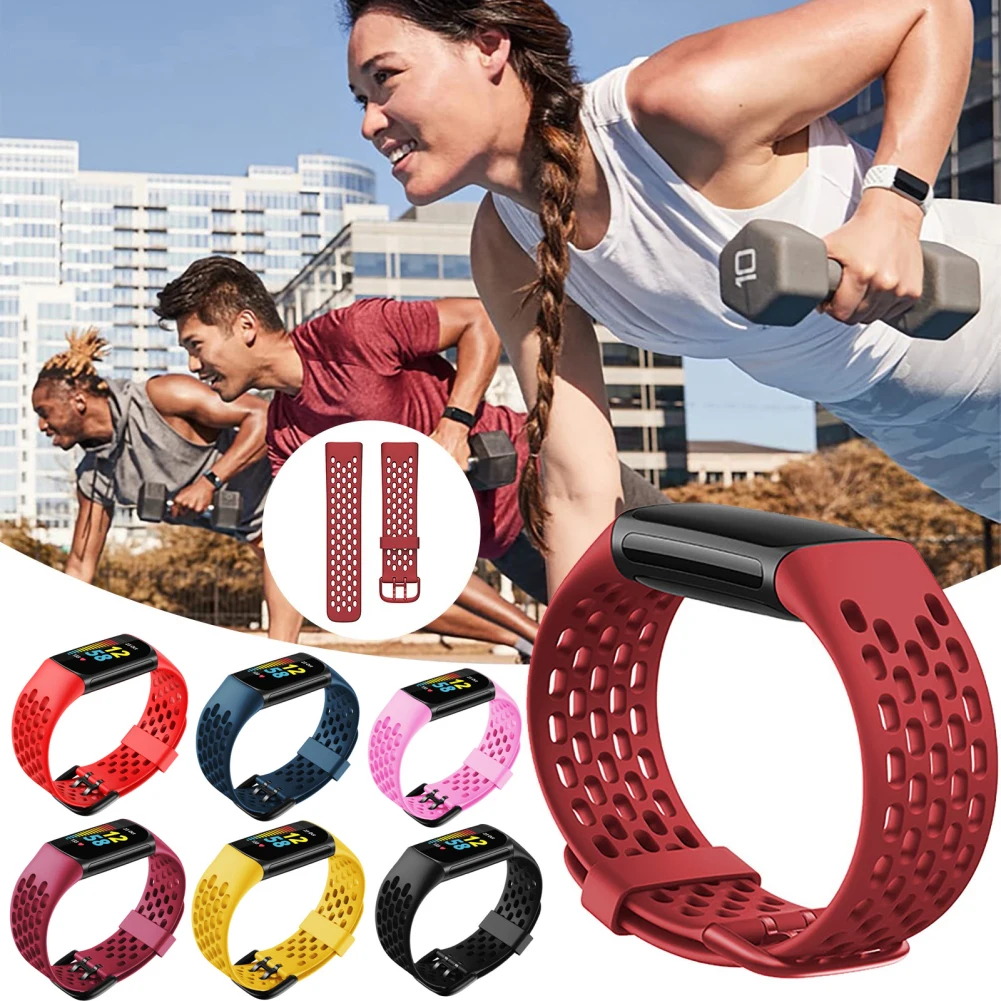 

Ремешок силиконовый сменный для наручных часов Fitbit Charge 5