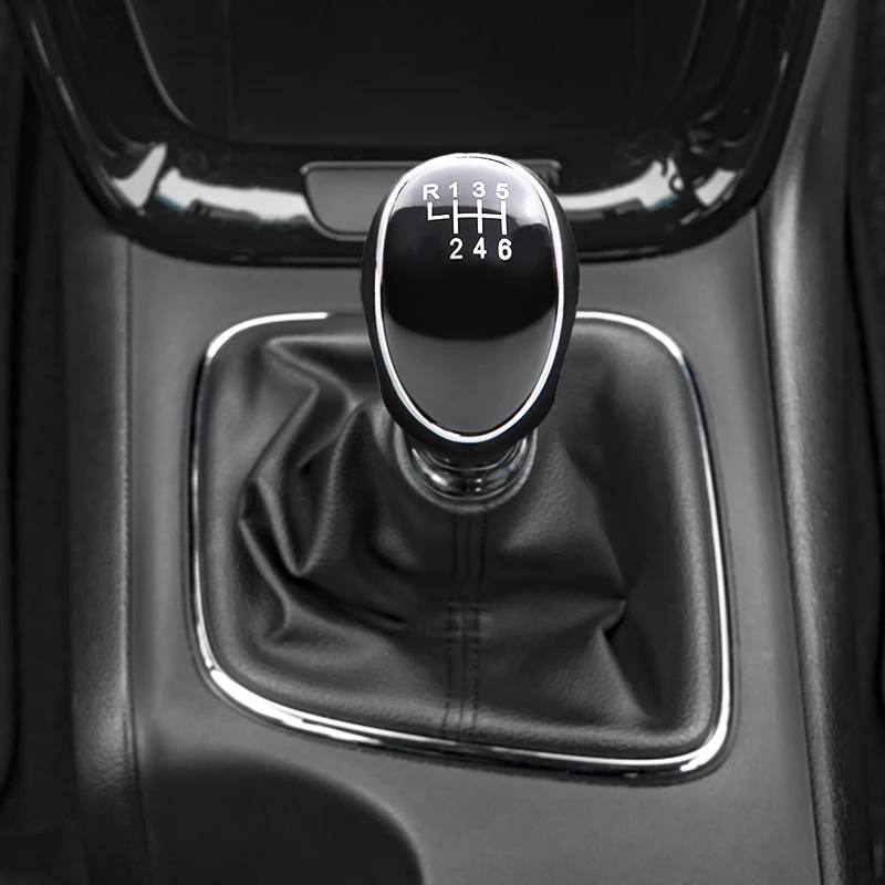 Кожаный Рычаг переключения передач 6 скоростей рычаг для Ford Mondeo Mk4 S-Max C-Max Focus Mk2