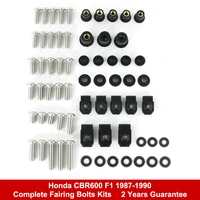 fit for honda cbr600 f1 1987 1988 1989 1990 motorcycle complete full fairing bolts kit stainless steel fairing clips nuts