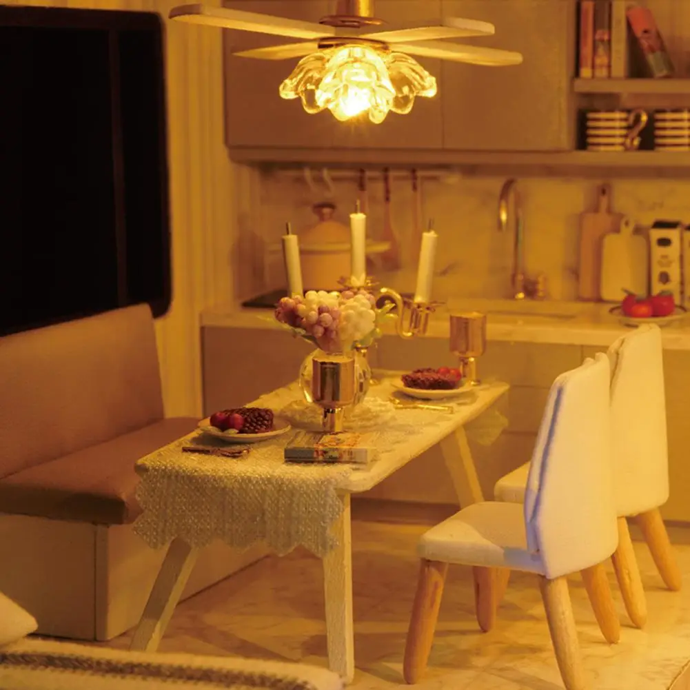 DIY Домик домик маленький дом Кукольный деревянная ручная сборка украшение дома