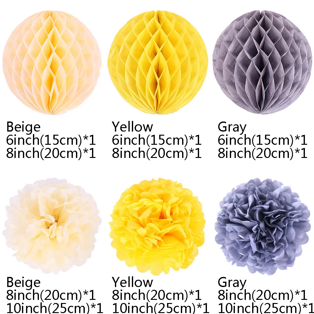 12 шт./компл. искусственный Бумага цветы помпон помпоны для свадьбы украшения